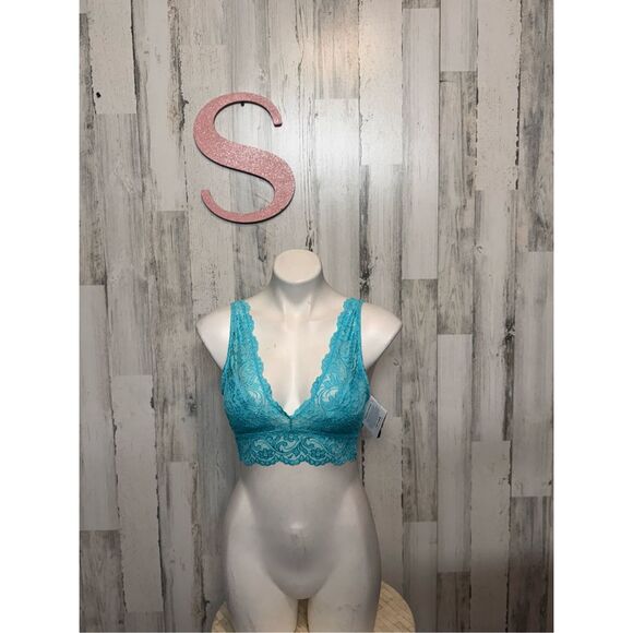Smart & Sexy Lace Bralette Turquoise Blue Size Small - Picture 1 of 8